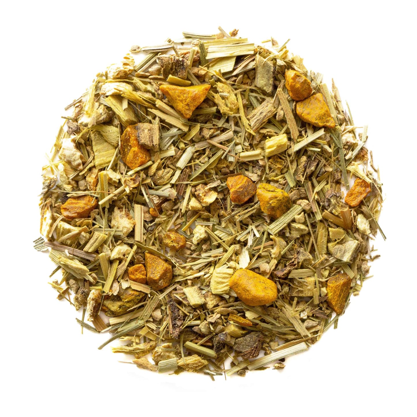 Organic Turmeric Ginger, Clear Top Loose Leaf Herbal Tea Tin