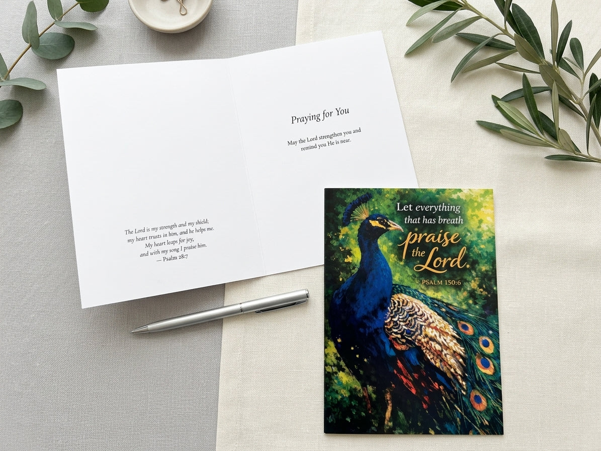 Faith & Healing Greeting Cards – 4‑Pack Scripture‑Inspired Designs ...