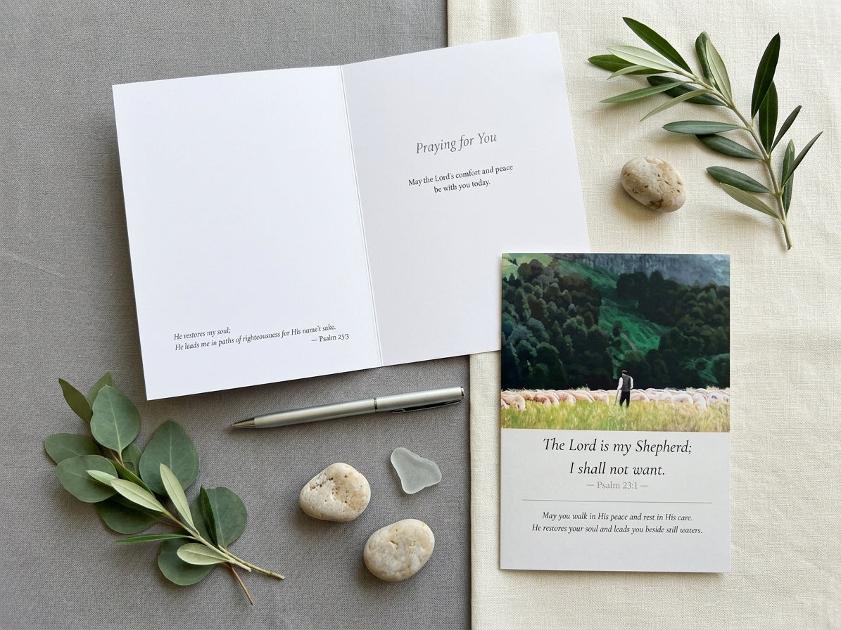Faith & Healing Greeting Cards – 4‑Pack Scripture‑Inspired Designs ...
